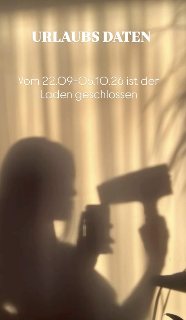 Ankündigung Urlaub